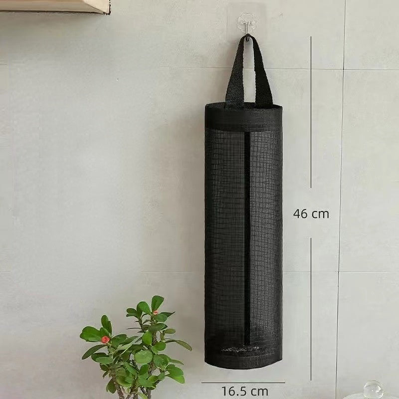 Venta al por mayor, 10 Uds., bolsa de basura de cocina de poliéster, bolsa de almacenamiento montada en la pared